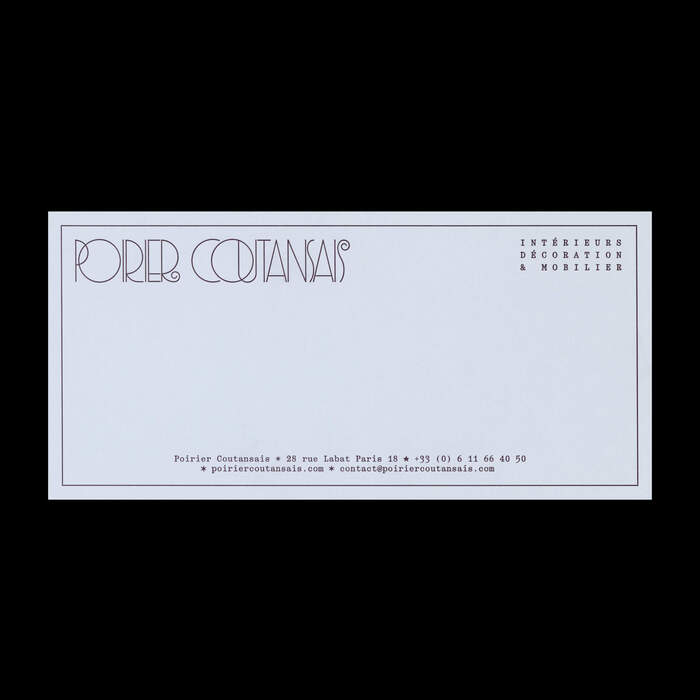 Poirier Coutansais visual identity 7