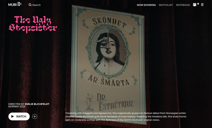 Çirkin Üvey Kardeş / The Ugly Stepsister movie logo and posters 2