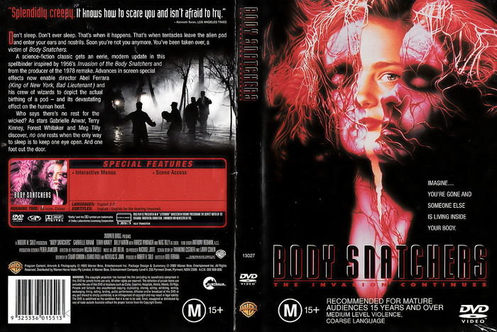 The quote on the back of the DVD cover is in . Additional text uses several styles from .