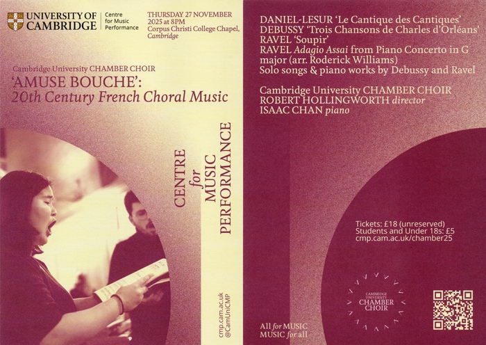 Music at the University of Cambridge: October–December 2025 3