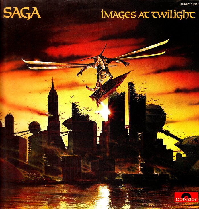 The cover for Images at Twilight from May 1979 was again designed by Busic, this time with art by Tony Roberts.