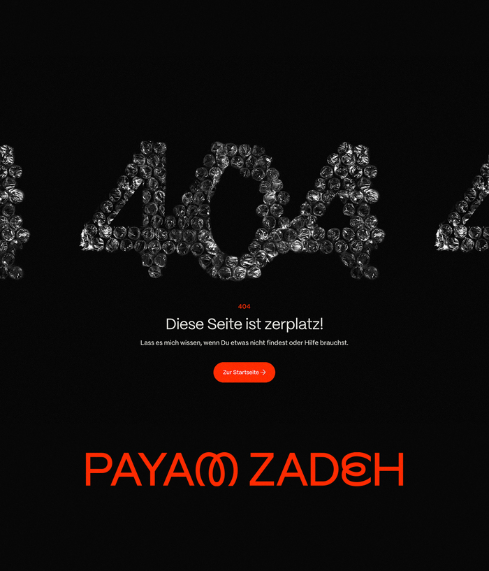 Payam Zadeh personal branding and website 3