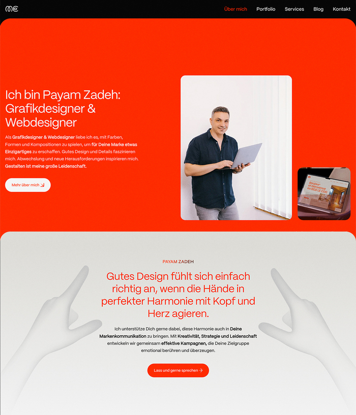 Payam Zadeh personal branding and website 6