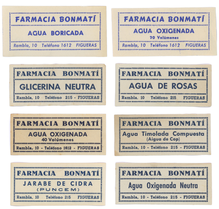 Row 1: Fresko a.k.a.  () with 
Rows 2–4: , , and . The labels in the last row additionally features  (“Puncem”) and .