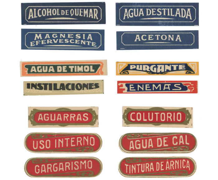 Different styles of lettering