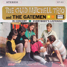 The Chad Mitchell Trio / The Gatemen – <cite>In Concert</cite> / <cite>Everybody’s Listening</cite> album art