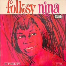 Nina Simone – <cite>Folksy Nina</cite> album art