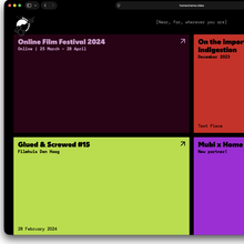 Home Cinema identity and website