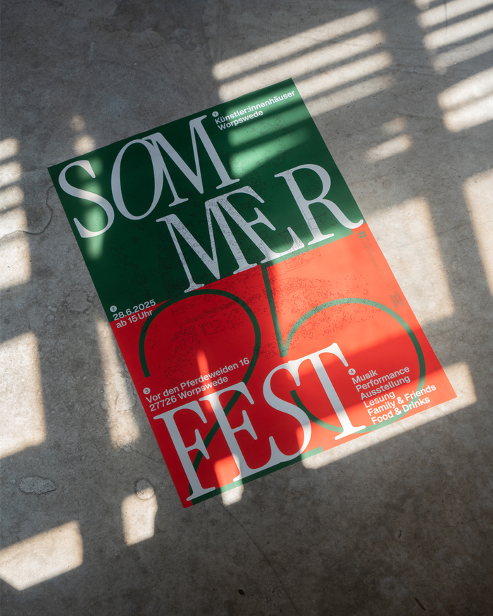 Sommerfest 25 Künstler:innenhäuser Worpswede poster 1