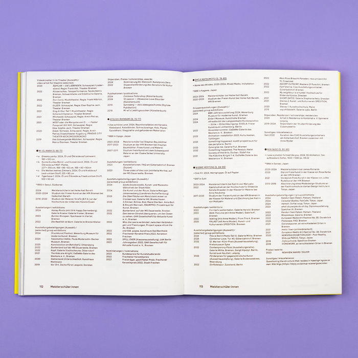 zip – Meisterschüler:innen der HfK Bremen 2024 exhibition catalog 8