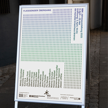 <cite>Flie?ender ?bergang</cite> – BBK Bremen Jahresausstellung 2025 poster