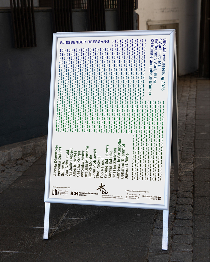 Fließender Übergang – BBK Bremen Jahresausstellung 2025 poster