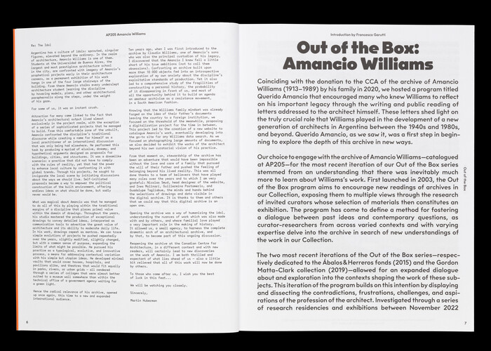 Amancio Williams – Readings of the Archive 2