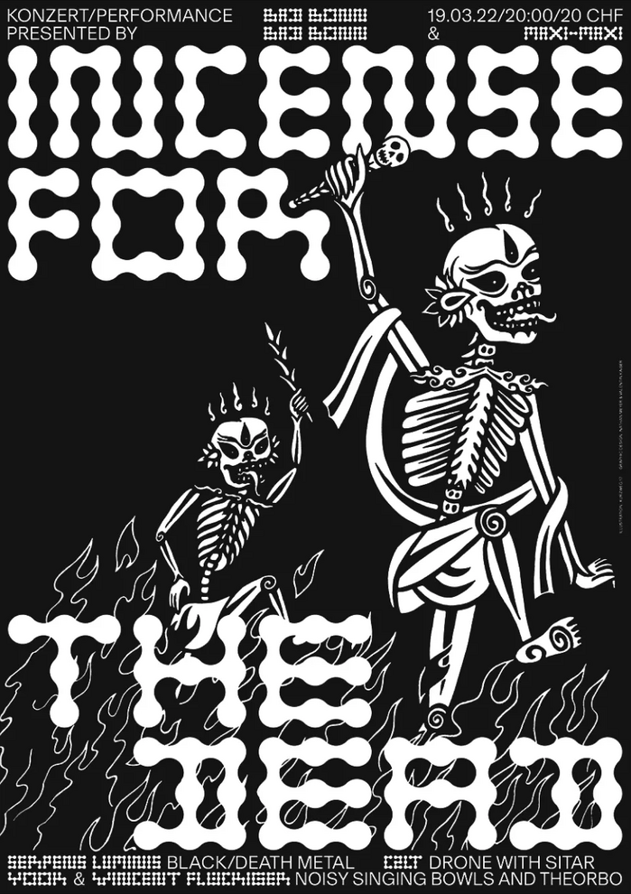 Incense for the Dead concert poster 1