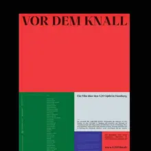 <cite>Vor dem Knall</cite> movie posters and titles