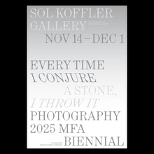 <cite>Every Time I Conjure A Stone I Throw It</cite> exhibition posters