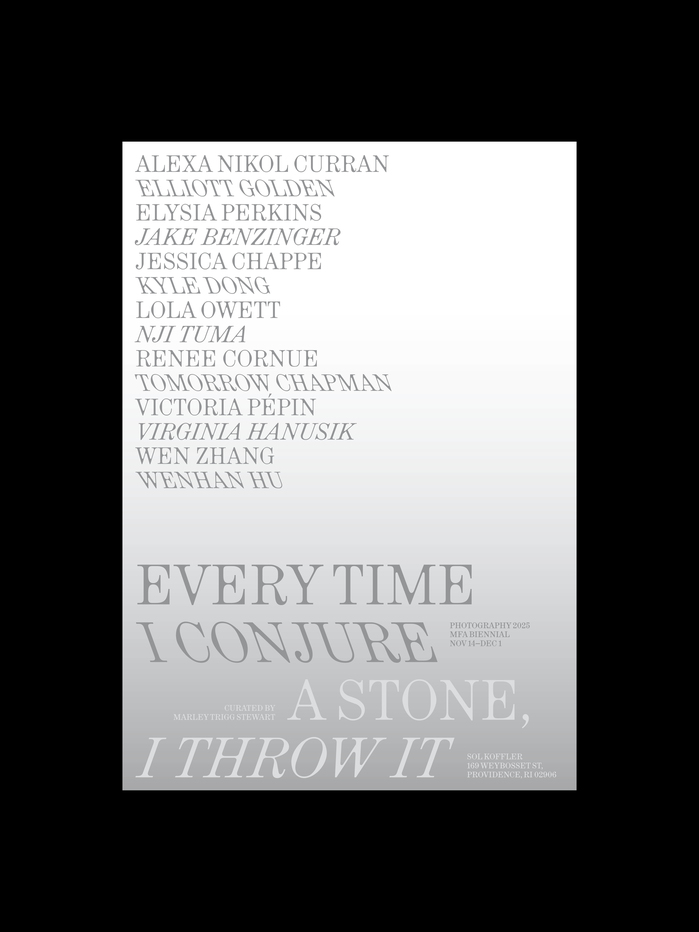 Every Time I Conjure A Stone I Throw It exhibition posters 2