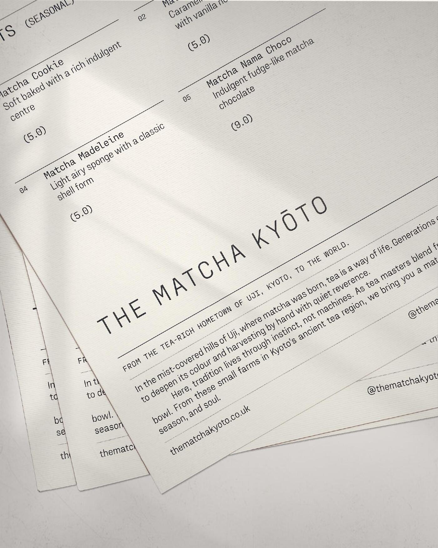 Matcha Text.pdf The Matcha Kyōto - Fonts In Use
