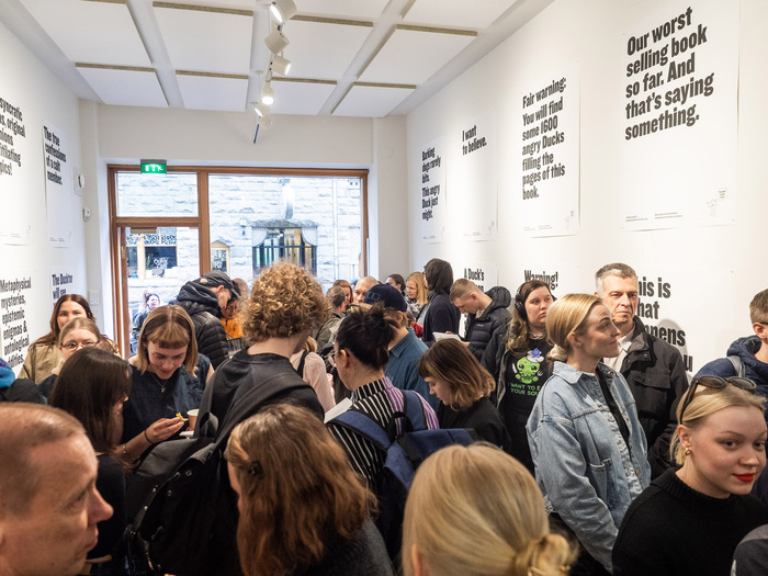 Our campaign was quite successful, as is evident from the photos, and we feel confident to state that few books of philosophy and theology have received as warm of a welcome!