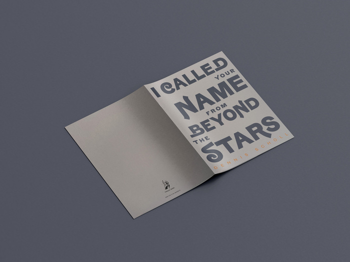 Friday Bird logo and I Called Your Name from Beyond the Stars exhibition catalog 2