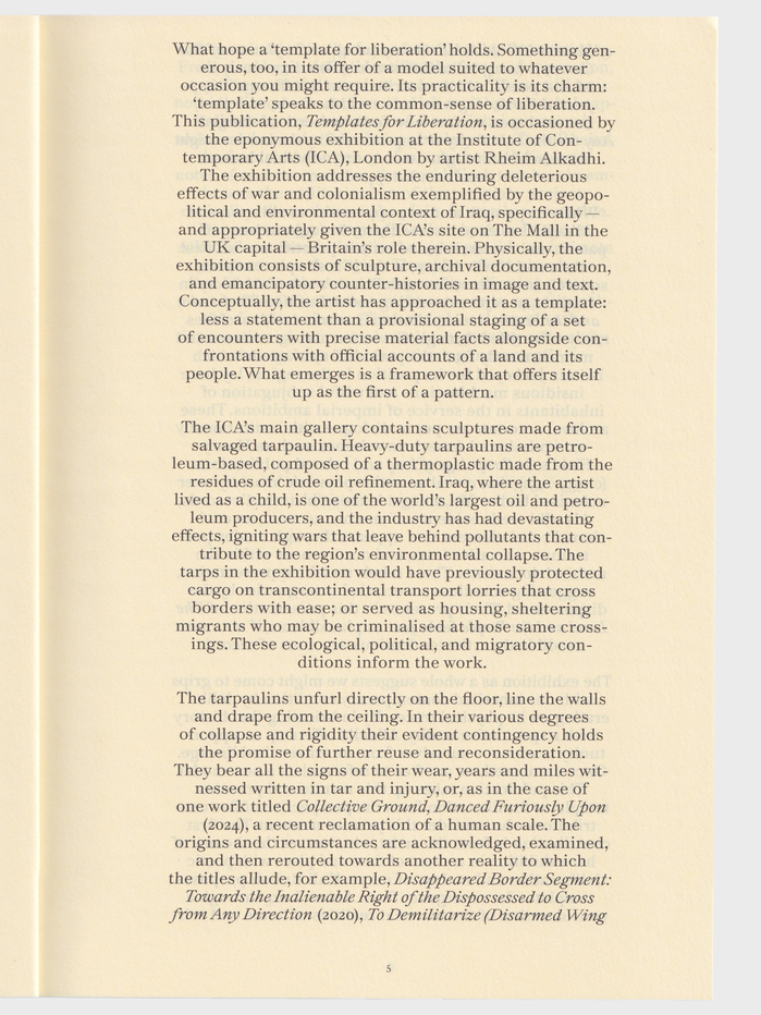 Rheim Alkadhi – Templates for Liberation exhibition catalog 3