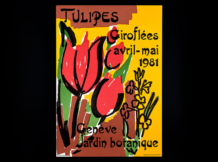  for a poster signed “D. Wust-Calame”, printing: Imprimerie du Journal de Genève