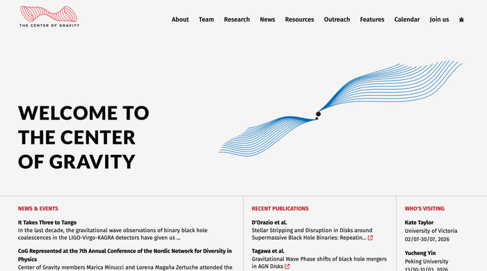 The Center of Gravity website 5