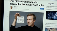 <cite>Glass Onion, </cite> “The Million Dollar Napkin” website