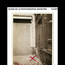 <cite>Eloge de la photographie anonyme</cite> exhibition poster