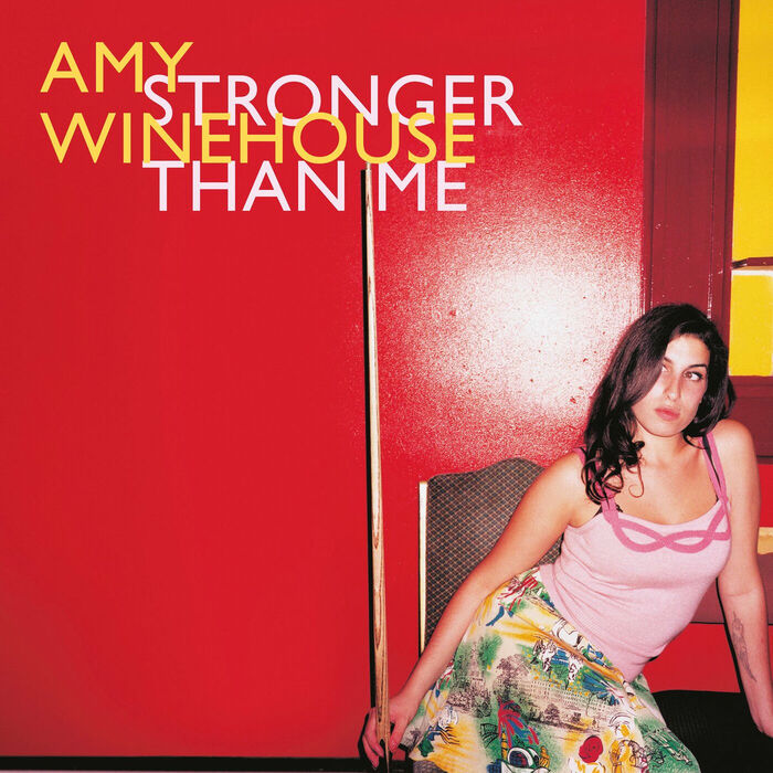 The cover for the album’s first single, “Stronger than Me” from October 2003, forms an exception: here the text is set in .