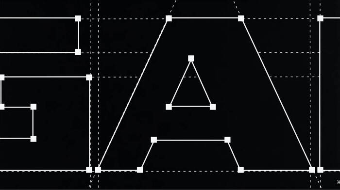 Wordmark construction (detail)