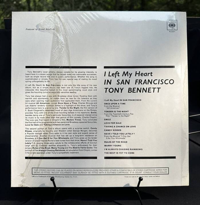 The back cover of the British release uses  Italic and . It was printed and made by the E.J. Day Group, London.