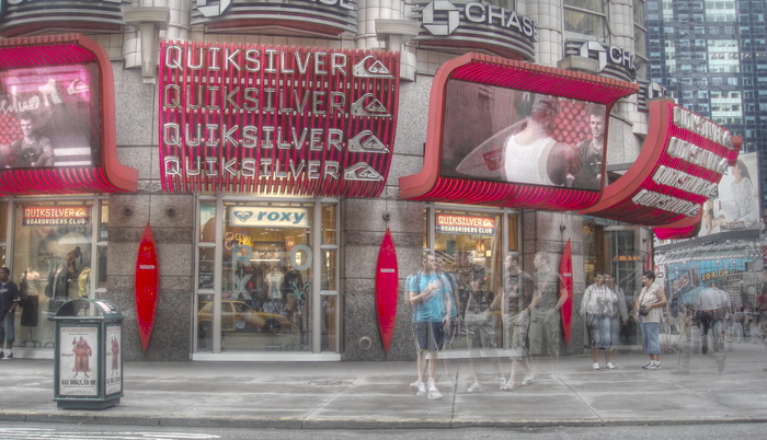 The Quiksilver flagship store in Times Square, 2006