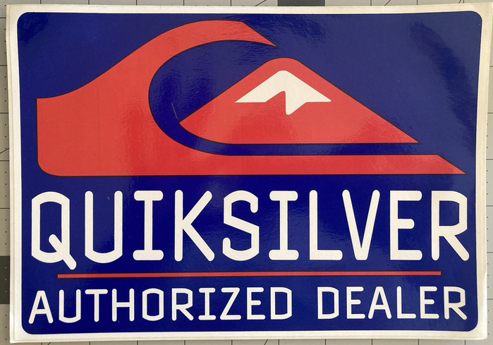 Quicksilver Authorized Dealer sticker