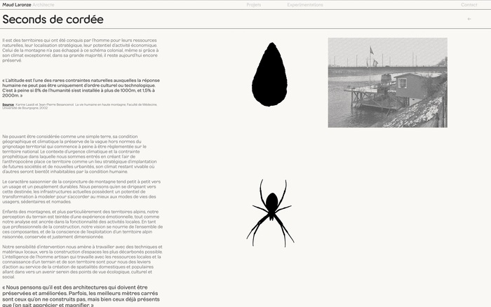 Maud Laronze portfolio website 3