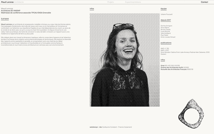 Maud Laronze portfolio website 6