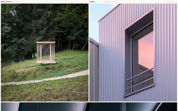 Maud Laronze portfolio website 2