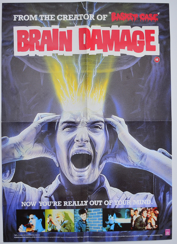 Movie poster by Manson International, featuring  Bold in all caps for secondary type including the tagline &ldquo;Now you&rsquo;re really out of your mind.&rdquo;