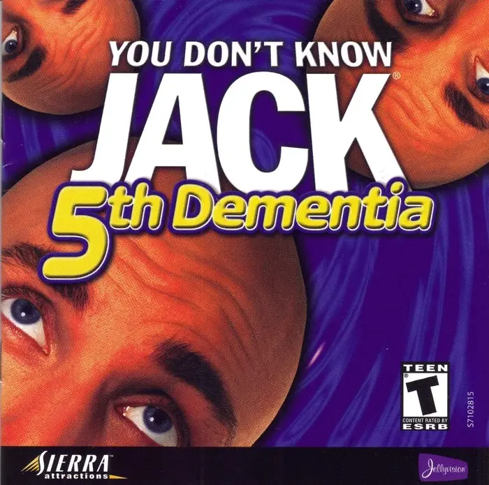 Cover for You Don’t Know Jack: 5th Dementia is the thirteenth installment in the series, released in 2000. The secondary font is the bold italic style of .