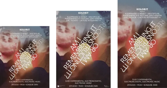 Am I Remembering it or am I Reconstructing It? concert at Schleuse Zwei 2