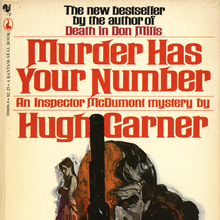 <cite>Murder Has Your Number</cite> by Hugh Garner, Bantam
