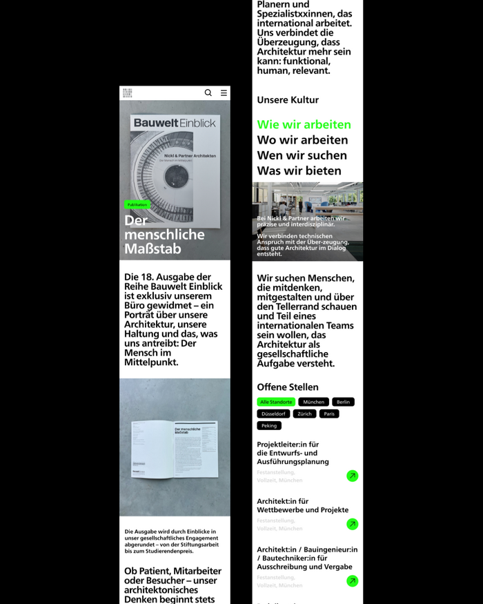 Nickl &amp; Partner Architekten website 3