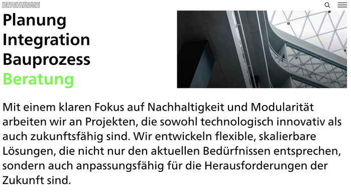 Nickl &amp; Partner Architekten website 4