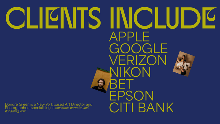 Dondre Green identity and website 4