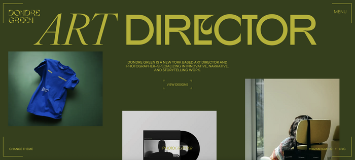 Dondre Green identity and website 5