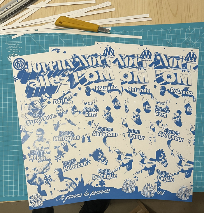 “Joyeux Noël et allez l’OM” poster 2