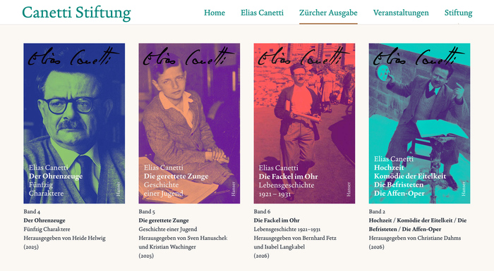 Zürcher Ausgabe by the Canetti Stiftung 7