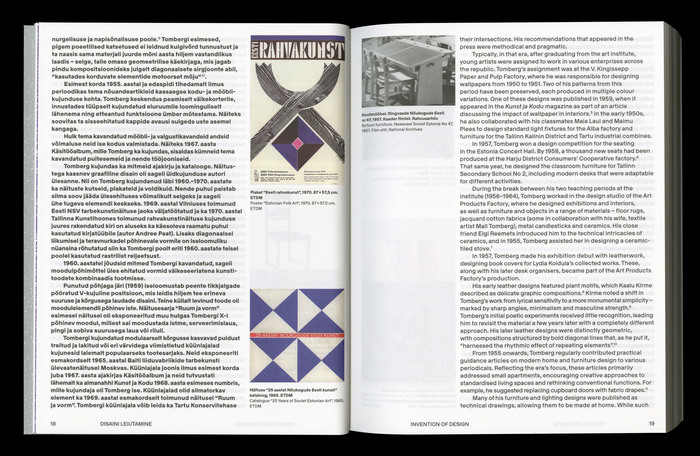 Bruno Tomberg. Disaini leiutamine / Invention of Design exhibition and book 11