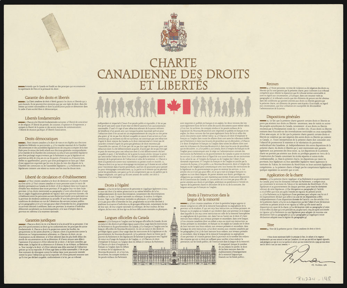 Charte canadienne des droits et libertés, 1982