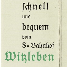 “Zum Ausstellungsgelände mit der S-Bahn” Berlin S-Bahn publicity folder